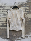 Mutedance 25 Autumn and Winter Button Drawstring Collar Shirt Top Series Handmade Classic MD-MD25FW35-nude